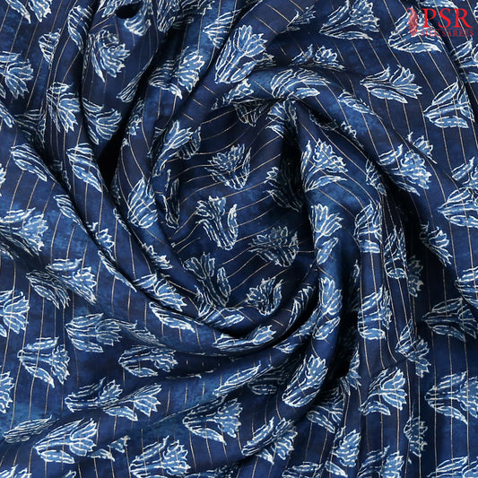 Indigo Blue Modal Silk Saree