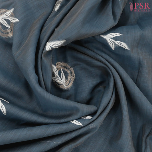 Steel Blue Ghicha Cotton Saree
