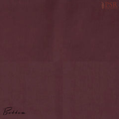 Burgundy Tussar Silk Dress Material