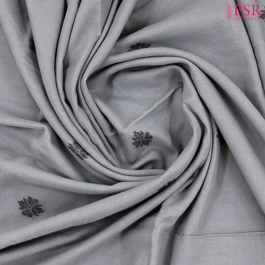 Grey Byloom Cotton Saree