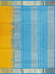 Amber Yellow Cotton Silk Saree