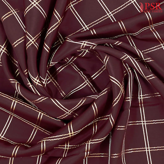 Brown Mysore Silk Saree