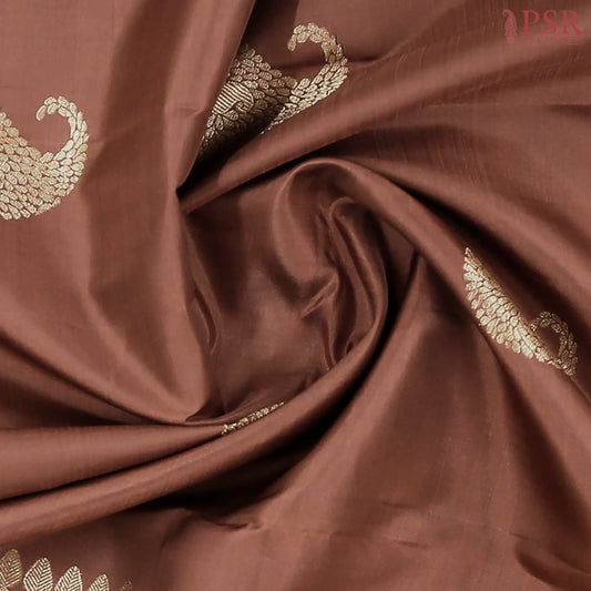 Cinnamon Brown Kanchipuram Silk Saree