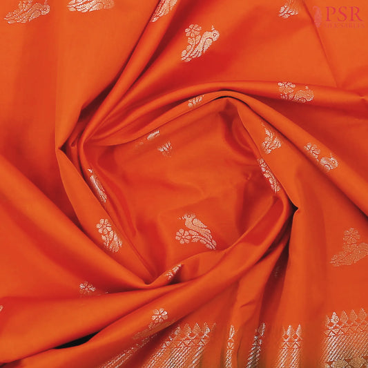 Saffron Soft Art Silk Saree