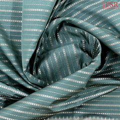 Teal Grey Soft Art Silk Saree