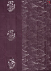 Tyrian Brown Kanchipuram Silk Saree