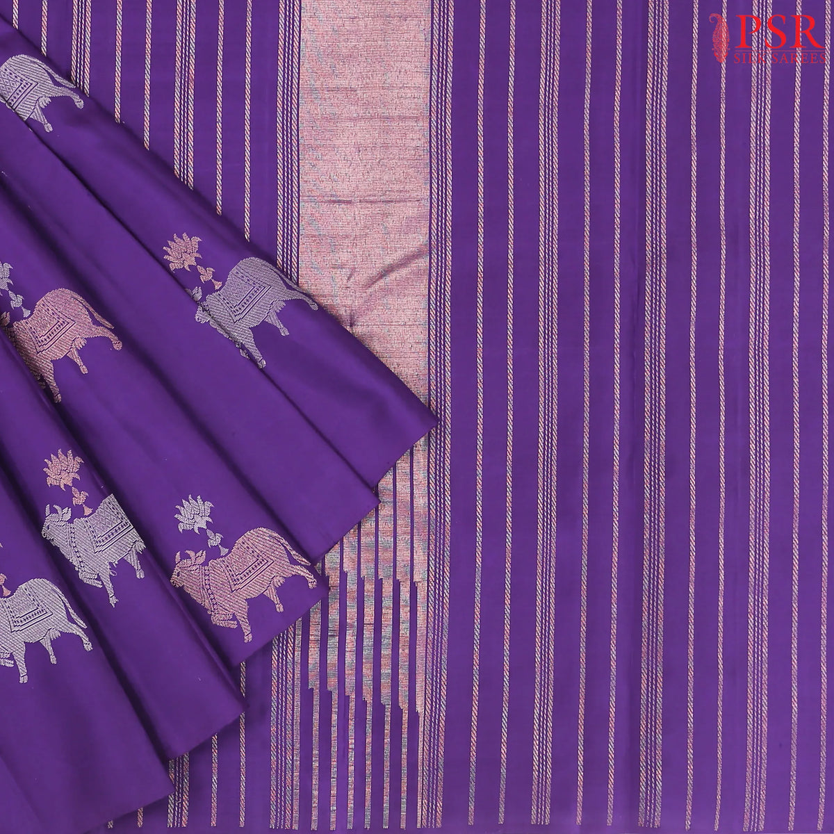 Violet Soft Silk Saree