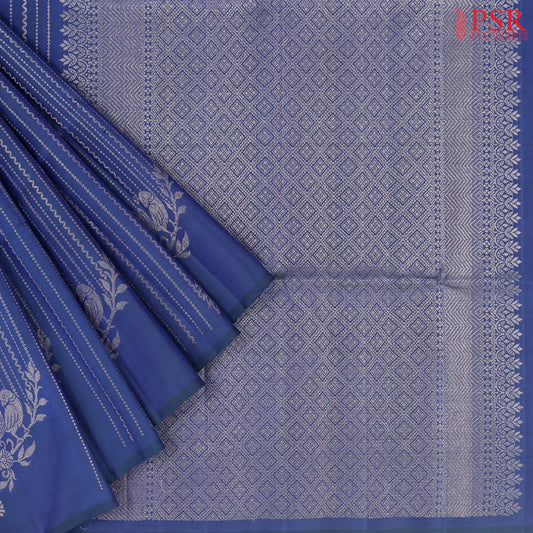 Navy Blue Soft Silk Saree