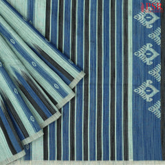 Tiffany Blue Ghicha Cotton Saree