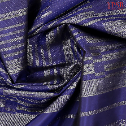 Indigo Blue Kanchipuram Silk Saree