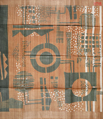 Dark Jungle Green Kadhi Tussar Silk Saree