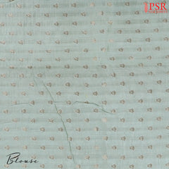 Sage Green Crushed Tissue Silk Saree