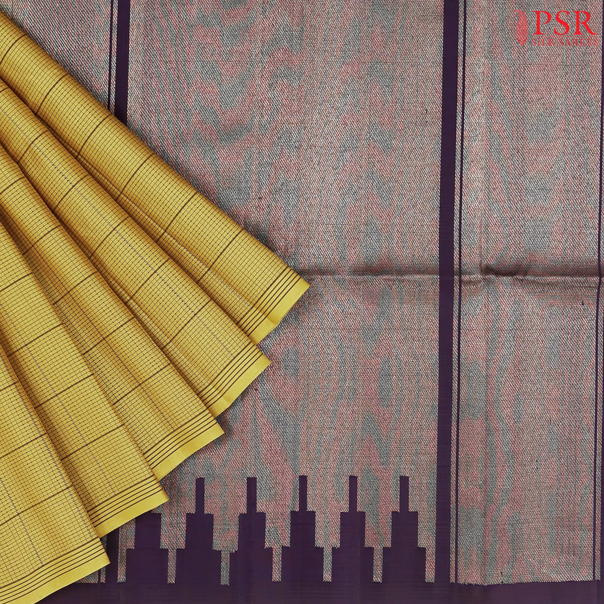 Goldenrod Soft Silk Saree