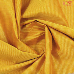 Amber Yellow Cotton Silk Saree