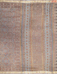 Dark Taupe Jaipur Cotton Printed Saree
