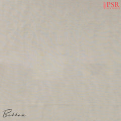 Cream White Semi Linen Dress Material