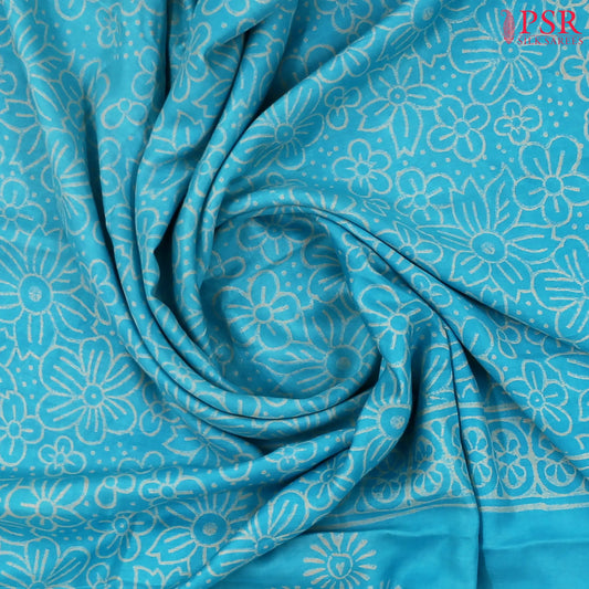 Light Blue Modal Silk Saree