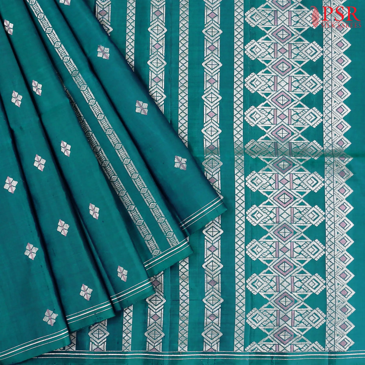 Teal Soft Silk Saree