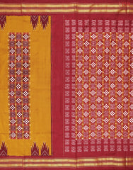 Golden Mustard Pochampally Silk Saree