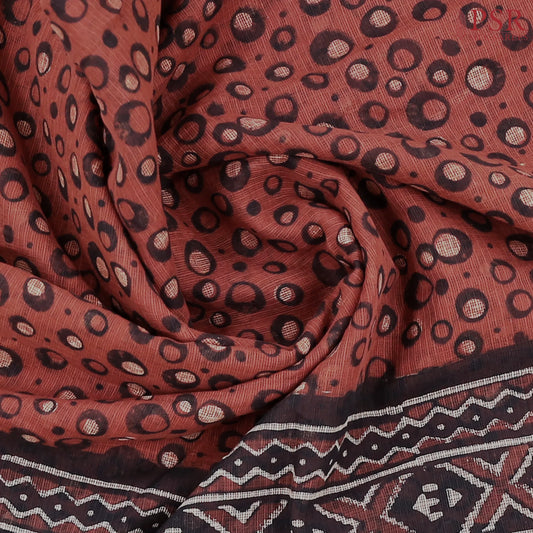 Antique Red Kota Saree