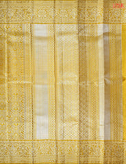 Golden Yellow Bridal Kanchipuram Tissue Silk Saree ]