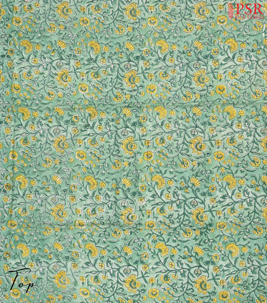Light Green Pure Cotton Dress Material