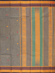 Chelsea Grey Kalakshetra Kovai Cotton Saree