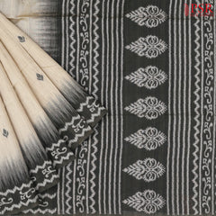 Beige Ghicha Tassar Saree