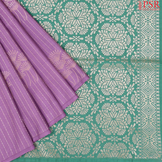 Lilac Purple Soft Art Silk Saree