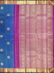 Cobalt Blue Kanchipuram Silk Saree