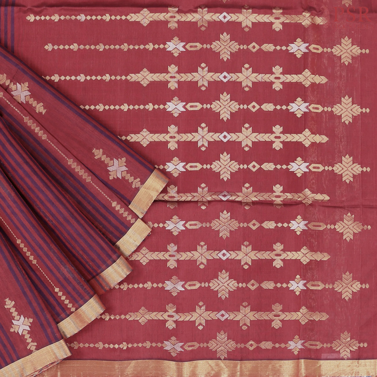 Maroon Soft Silk Saree