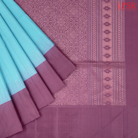 Sky Blue Soft Silk Saree