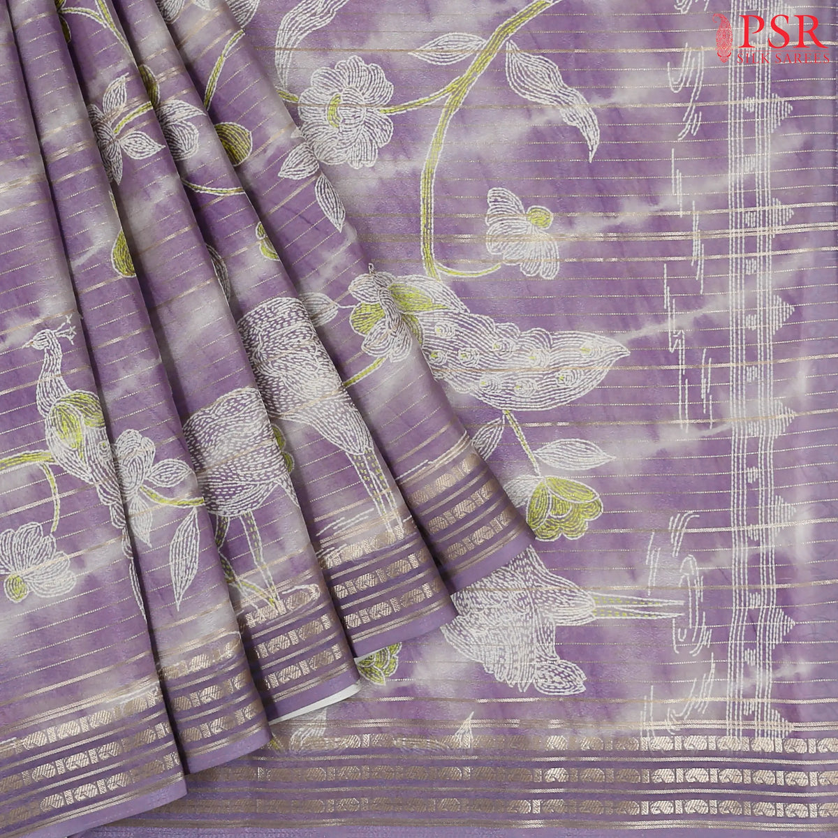Lavender Modal Silk Saree