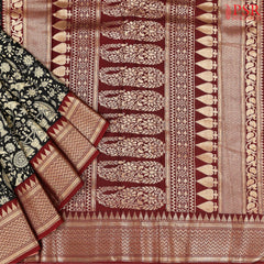 Black Assam Saree