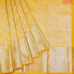 Yellow Kanchipuram Silk Saree