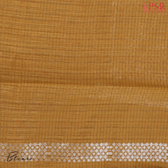 Dark Mustard Yellow Semi Tussar Saree