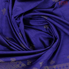 Royal Blue Jute Art Silk Saree