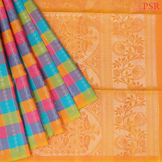 Multicolor Soft Silk Saree