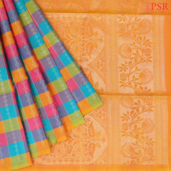 Multicolor Soft Silk Saree