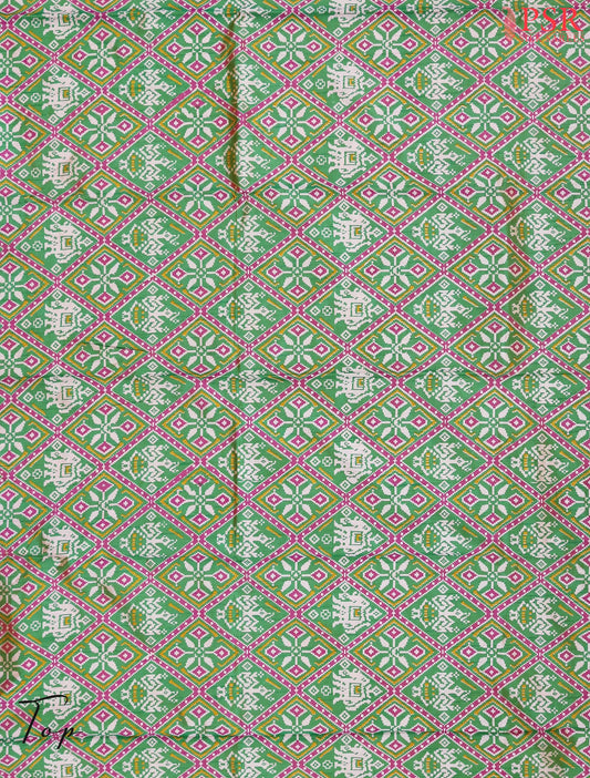 Green Soft Patola Dress Material