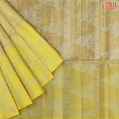 Daffodil Yellow Soft Silk Saree