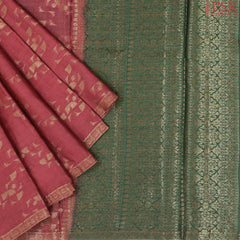 Maroon Banaras Tussar Silk Saree