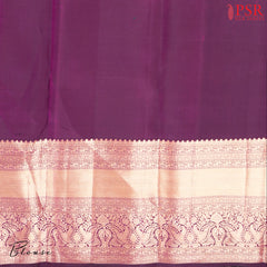 Aubergine Purple Kanchipuram Silk Saree