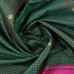 Dark Green Kanchipuram Silk Saree