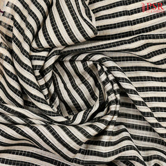Beige & Black Assam Saree