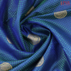 Cobalt Blue Kanchipuram Silk Saree