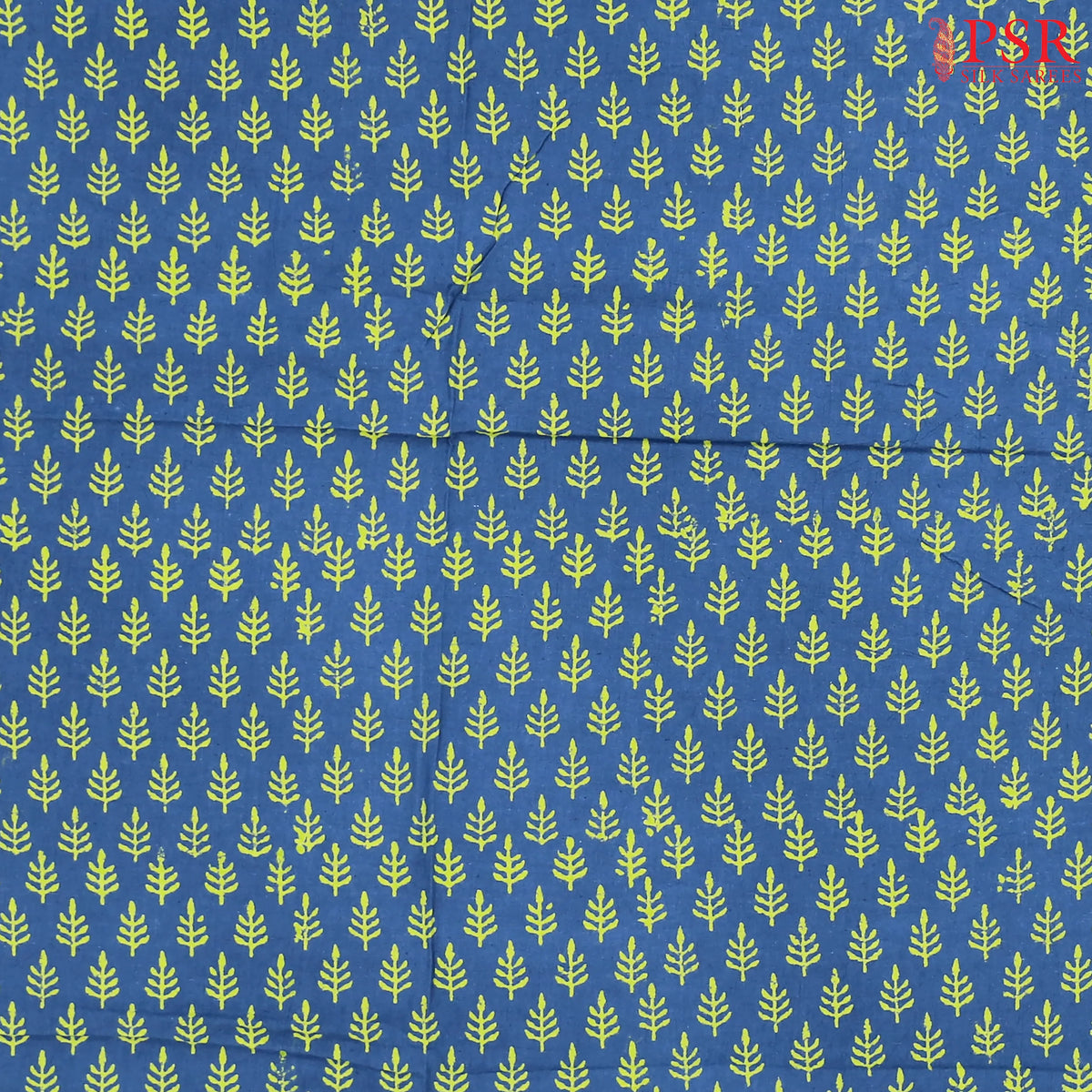 Indigo Blue Jaipur Cotton Print Running Material