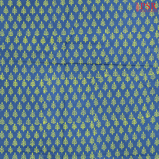 Indigo Blue Jaipur Cotton Print Running Material