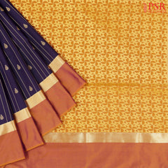 Aubergine Purple Soft Art Silk Saree
