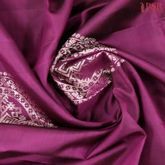 Sangria Purple Soft Silk Saree